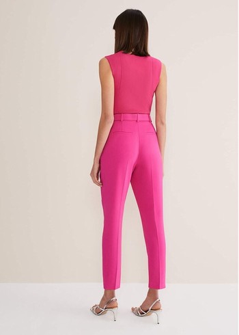 Phase Eight Adria Belted Cigarettes Trousers Pink Canada | MFESRW-052